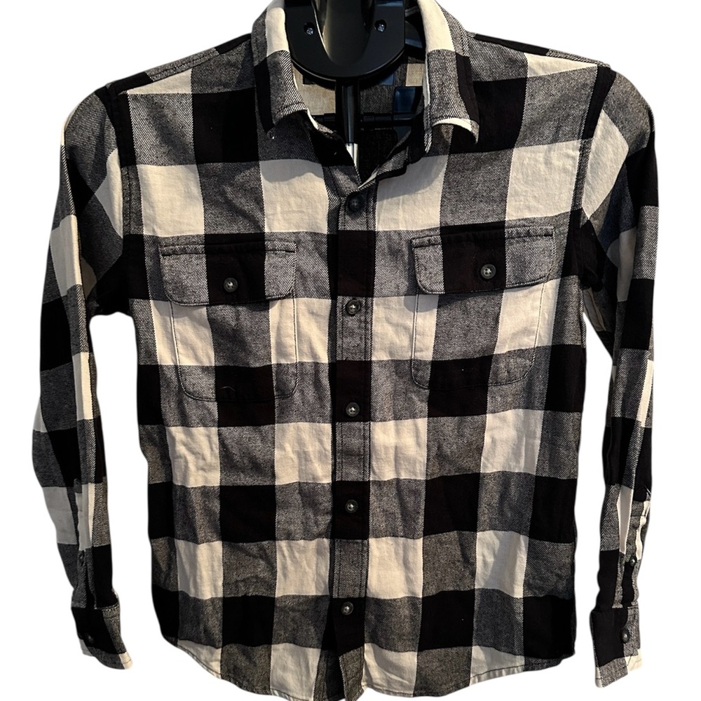 Old Navy Kids Black and White Button Down Shirt